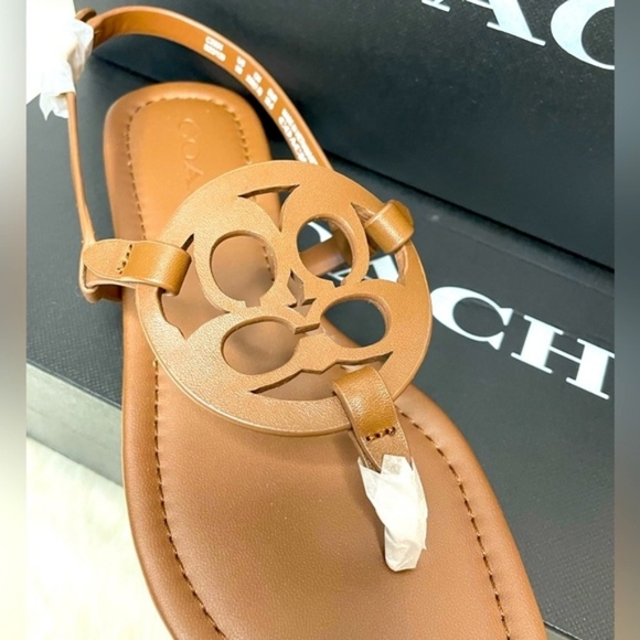 NWT Coach Jaci Sandal Saddle Size 5 - Picture 2 of 4